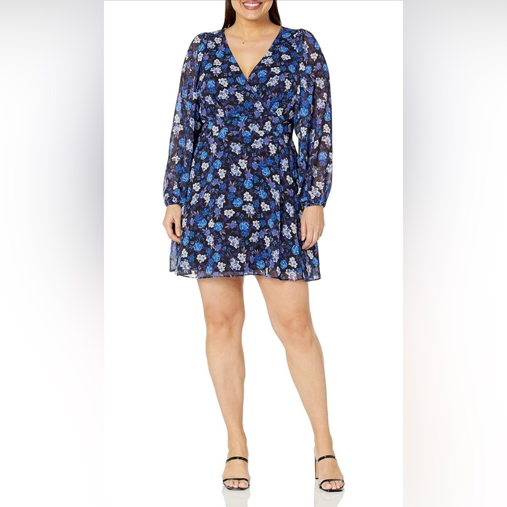 City Chic Women's Plus Size Dress Khloe PRT Size XS